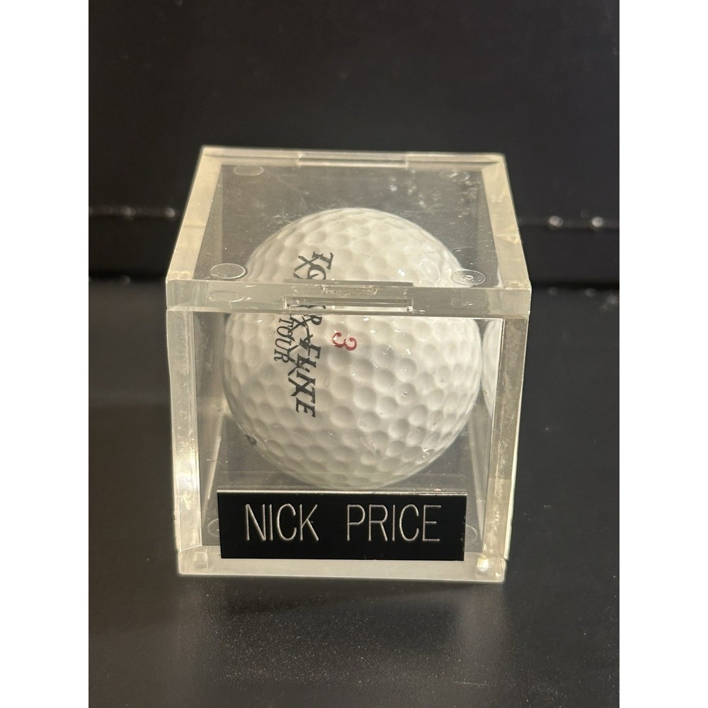 Nick Price Top Flight Tour Autograph Golf‎ Ball In Case (no Paper Work)